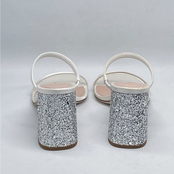 Miu Miu Glitter High Block Heel Sandals size 35 - Picture 10 of 16